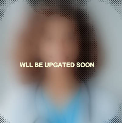 Close-up of happy young female doctor wear blue uniform, white medical coat, stethoscope and looking at camera in hospital office. Portrait of beautiful Hispanic female doctor, therapist, nurse.